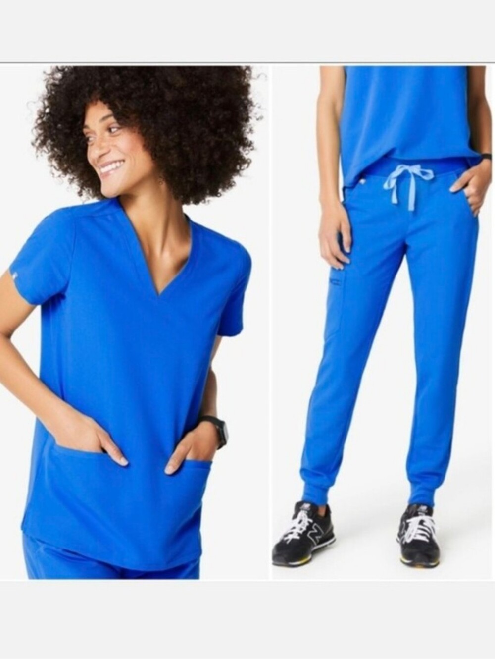 Figs Zamora And Casma Scrub Set Royal Blue